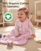 Yoofoss Baby Sleep Sack 6-12 Months Wearable Blanket for Babies 100% Organic Cotton 2-Way Zipper TOG 0.5 Toddler Sleeping Sack 3 Pack, Soft Lightweight Sleep Sacks - Image 2