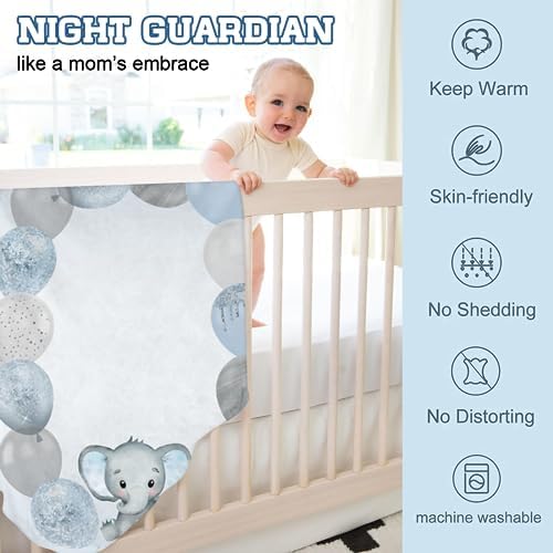 Personalized Baby Milestone Blanket for Boys Girls Baby Month Blanket- First Year Calendar Monthly Growth Chart - Balloon Elephant Halloween Birthday Gifts for Infant Todder - Image 6