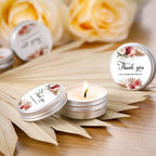 MTLEE 50 Pcs Wedding Candles Gift Favors for Guests 1 Oz, Dahlia Flowers - Image 2
