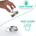 VERONES 40 PACK Mason Jars, 4OZ Canning Jars With Regular Lids and Bands - Image 3