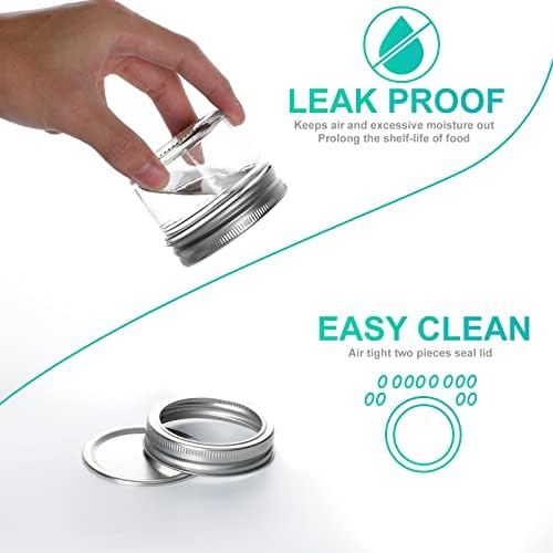 VERONES 40 PACK Mason Jars, 4OZ Canning Jars With Regular Lids and Bands - Image 3