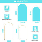 2 Pack Arch Backdrop Stand and Cover Set (7.2FT/6FT), Balloon Arch Stand - Image 4