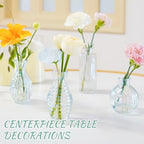 Bud Vases Set of 12, Iridescent Glass Vase for Decor Centerpieces - Image 4