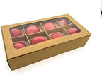 20-Ct Kraft Treat Boxes, 8.75x4.5x1.9in, Window & Dividers - Image 3
