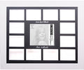 Creative Picture Frames Custom Calligraphy 12 Month Timeline Newborn Collage 18 By 22-Inch Picture Frame With Black Mat And Wall Hangers, Candy Wash White by CreativePictureFrames