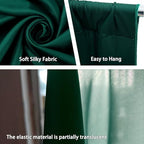 10 x 10 Feet Dark Green Backdrop Curtain for Partie, Background Curtains for Photoshoot, Birthday, Wedding, Halloween, Thanksgiving, Christmas Day, New Year Party Decorations 5Ft x 10Ft, 2 Panels - Image 3