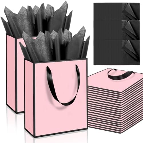 Epoesch 36 Pack Gift Bags with Handles & 36 Tissue Papers – 8x5x10 Inches by Unknown