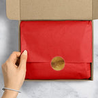 Jillson & Roberts 20" x 26" Gift Tissue, Red- 96 Folded Sheets - Image 2