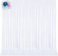 10ft x 15ft White Wrinkle Free Backdrop Curtains for Wedding Party Backdrops Curtain Drapes Fabric Decorations Photo Back Drop Cloth for Baby Shower Photography Stage Reception by Tao-GePartyDecorations
