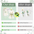 24 Pack Wedding Favors Bridal Shower Favors Candles Calla Lily Style Candle Favors Gift Boxed with Thanks Cards Return Gifts Wedding Party Favors for Guests Return Gifts Keepsakes Giveaways - Image 2