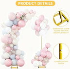 Metal Balloon Arch Stand Set of 2, 7.9FT&6.7FT Half Arch Balloon Stand - Image 3