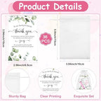 36 Sets Baby Shower Favor for Guests It's a Girl Acrylic Shot Glasses with Bottle Opener Keychains Thank You Card Organza Bag Boy Girl Theme Party Thank You Return Gift for Gender Reveal - Image 3
