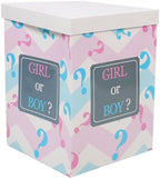 Paper Decorative Balloon Box for Shower Party Gender Reveal Boy Girl by WHAMVOX