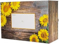 Decorative Shipping Boxes Decorated Gift Boxes For Mailing Birthday Gifts & Holiday Presents, 6 Pack of Everyday Shipping Boxes, Multiple Sizes and Designs, Sunflower Bloom, Medium by PackRite