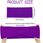 Purple Chair Sashes Bows 60Pcs Spandex Chair Sashes Elastic Chair Cover Bands Ties Without Buckle for Wedding Birthday Party Ceremoney Events Decoration - Image 2