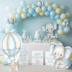 3 Pcs Elephant Baby Shower Birthday Decorations Large Cutouts Gender Reveal Sign 1st Birthday Party Elephant Centerpieces for Baby Shower Party Supplies Photo Booth Props Backdrops Decor - Image 5