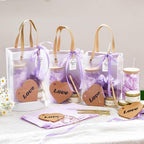46Pcs Baby Shower Prizes for Game Winners Gifts Wedding Bridal Shower Gifts Including Glass Cans Notebooks Soy Candles Hair Clips for Baby Shower Wedding Bridal Shower Game Prizes (Purple, 4 Sets) - Image 2
