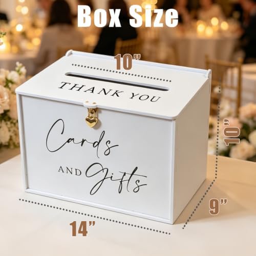 Card Box for Party, Elegant Matte White, Party Table Decor - Image 2