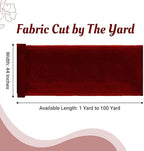 20 Yard Organza Fabric 44" Wide for Wedding Event Décor - Maroon - Image 2