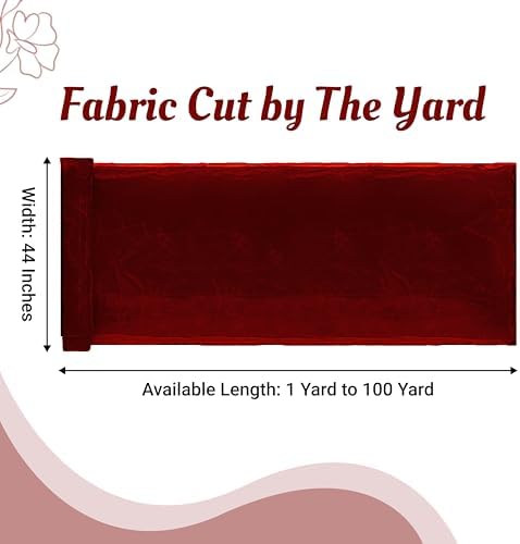 20 Yard Organza Fabric 44" Wide for Wedding Event Décor - Maroon - Image 2