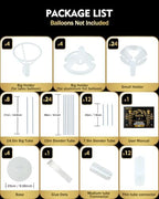 Bezente Pro Series Balloon Stand Kit Set of 4, Balloon Sticks Holder with 9 Inch Base for Table, Reusable Multi-Rod Centerpiece Stand for Wedding Birthday Baby Shower Party Decor(No Balloon) - Image 6