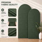 Hunter Green Arch Cover 7.2 and 6ft Spandex Arch Backdrop Cover Set of 2 - Image 7