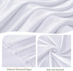Giant Bow for Backdrop Big White Bow 120x48 Inch Large Satin Ribbon Bow Wall Decor for Wedding Birthday Baby Shower Party Photo Booth, Washable Reusable Fabric Bow for Nursery Bedroom Door Hanging - Image 5