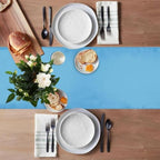 20 Pack Satin Table Runner 12 X 108 Inch Silk Table Runner for Party,Wedding, Birthday, Banquets,Decoration(Blue) - Image 2