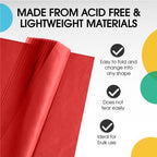 Party Solids Red Tissue Paper for Gift Bags 20" X 30" 480 Sheets - Image 3