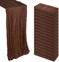 16 Pack 23 x 120 Inch Brown Table Runner 10Ft Cheesecloth by Heneger