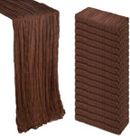 16 Pack 23 x 120 Inch Brown Table Runner 10Ft Cheesecloth by Heneger