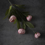 6 Pcs 27" Faux Silk Peony Artificial Flowers Stems for Vase (Blush Pink) - Image 3