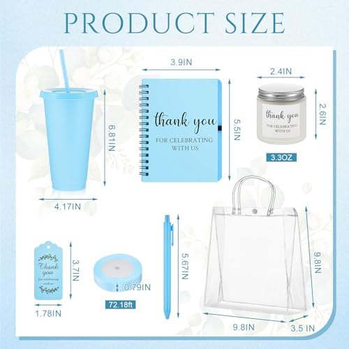 Nuogo 12 Sets New Parent Shower Prizes, Blue Color, Classic Style - Image 2