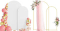 Wokceer Wedding Arch Backdrop Stand and Cover Set of 2,Arch and White Cover by Wokceer