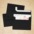 LUXPaper A2 Invitation Envelopes | Peel & Press | 4 3/8" x 5 3/4" | Midnight Black | 80lb. Text | 250 Qty - Image 7