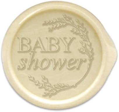 Infusion Wax Seal Baby Stickers - Elegant Self-Adhesive Baby Shower Envelope Seals in 12 Color Options - Perfect for Invitations, Cards, & Party Favors - 25 Pack (Baby Shower) by Infusion
