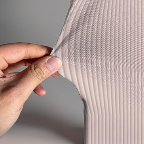 HUAYI Flesh Pink Ripples Pattern Arch Backdrop Cover for Birthday Party Wedding Baby Shower Decorations Chiara Backdrops Arched Wall Frame Stands Covers Props GP-459 2.5ft * 6ft - Image 3