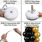 PMU DIY Professional Balloon Arch Deluxe Kit (Black and Gold) Balloon Garland for Party Decoration, Decoration Kit for Birthday Party, Wedding, Graduation, Baby Shower (41686-61646) Pkg/1 - Image 6