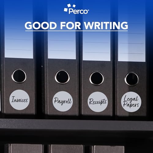 Perco Metallic Silver Perforated Round Circle Dot Sticker 3-Inch Labels — 10 Rolls, 5,000 Stickers - Asset Tags, Tech Labels & Modern Product Identification - Made in USA - Image 6