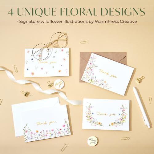 Thank You Cards with Envelopes Bulk 100 Pack 4x6 Blank - Image 3