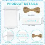 Sliner 50 Sets Baby Shower Favors for Guest It's a Boy Glass Gift Bulk - Image 4