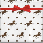 Flat Horse Pattern Birthday Gift Wrapping Paper for Family Boys Girls,Beautiful Gift Tissue Paper for Christmas Wedding Baby Shower 58"x 23" Gift Paper (Horse,4 Rolls) - Image 4
