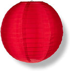 PaperLanternStore.com 10 Inch Red Nylon Lantern (10 PACK) by Quasimoon