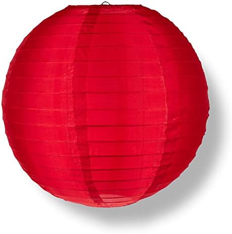 PaperLanternStore.com 10 Inch Red Nylon Lantern (10 PACK) by Quasimoon