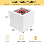 Moretoes 16pcs 12"x12"x12" Tall Cake Boxes for Tier Cakes, Sturdy Carrier - Image 2