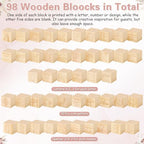 Marsui 136 Pcs Baby Shower Blocks to Decorate Game Kit, Floral - Image 3
