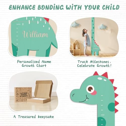 Custom Kids Measuring Wall Chart, Wood Name Height Tracker - Image 4