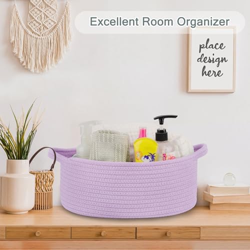 COMSE Small Woven Basket with Gift Bags and Ribbons, Gift Basket Empty, and Large Storage Basket, Large Blanket Baskets, Laundry Hampers - Image 5