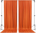 AK TRADING CO. 10 feet x 8 feet Polyester Backdrop Drapes Curtains Panels with Rod Pockets - Wedding Ceremony Party Home Window Decorations - Orange (DRAPE5X8-ORANGE) (Pack of 2) by Fabrics%7CEventDecor%7CCrafts%7CUpholsteryFoam