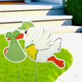 Baby Yard Stork Announcement Sign, Green by Cute+News